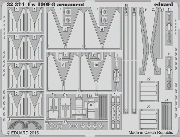 Eduard 32374 Fw 190F-8 armament 1/32 REVELL