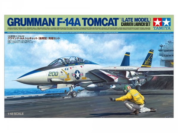 Tamiya 61122 Grumman F-14A Tomcat (Late Model) Carrier Launch Set 1/48