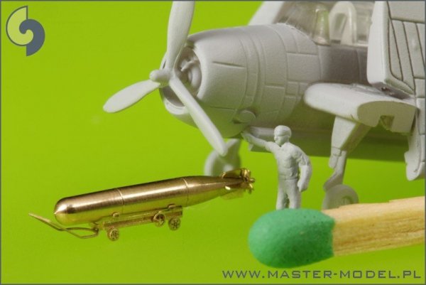 Master SM-350-072 USN Airborne torpedoes Mark 13 (22.4in) with trolleys - early type (10 pcs)