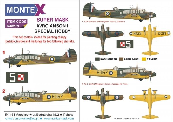 Montex K48279 AVRO ANSON I 1/48