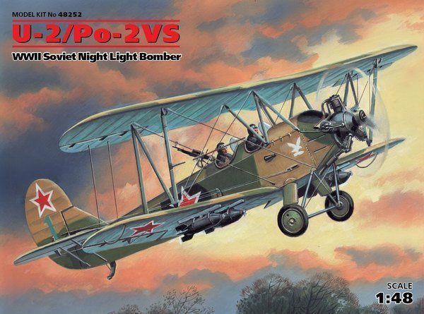 ICM 48252 U-2/Po-2VS WWII Soviet Night Light Bomber (1:48)