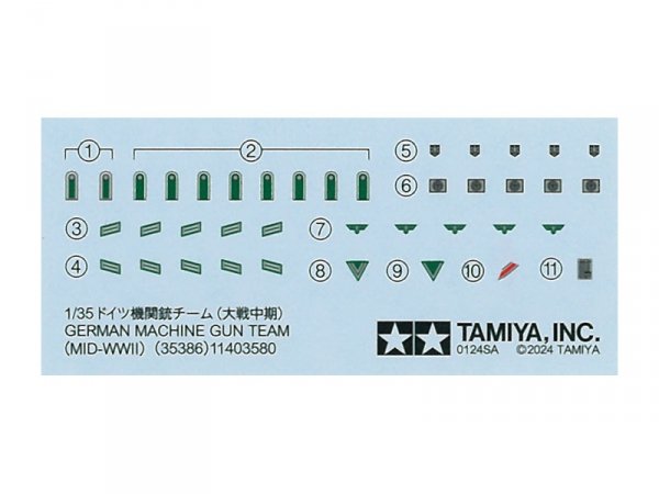 Tamiya 35386 German MG Team Mid-WWII 1/35