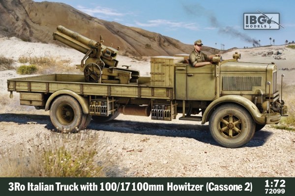 IBG 72099 3Ro Italian Truck with 100/17 100mm Howitzer (Cassone 2) 1/72