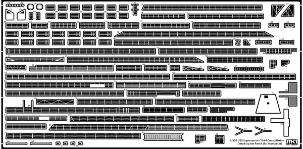 MK1 Design MS-35048 CV-64 Constellation Detail-up Part DX for Trumpeter 1/350