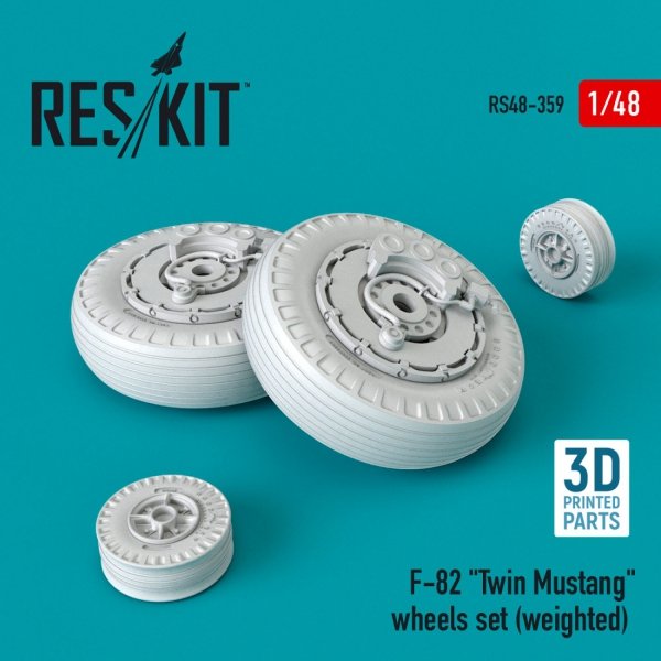 RESKIT RS48-0359 F-82 "Twin Mustang" (weighted) wheels set (1/48)