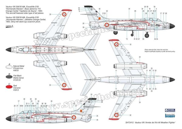 Special Hobby 72412 S. O. 4050 Vautour II 'Armée de l' Air All Weather Fighter' 1/72