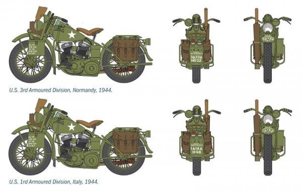 Italeri 0322 U.S. MOTORCYCLES (1:35)