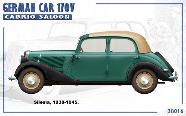 MiniArt 38016 GERMAN CAR 170V CABRIO SALOON 1/35