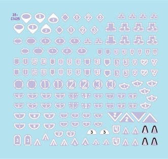 Star Decals 35-C1425 IDF Generic Markings 1. Israeli brigade/unit insignia markings for tanks and AFVs 1/35