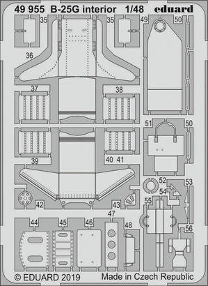 Eduard 49955 B-25G interior 1/48 ITALERI