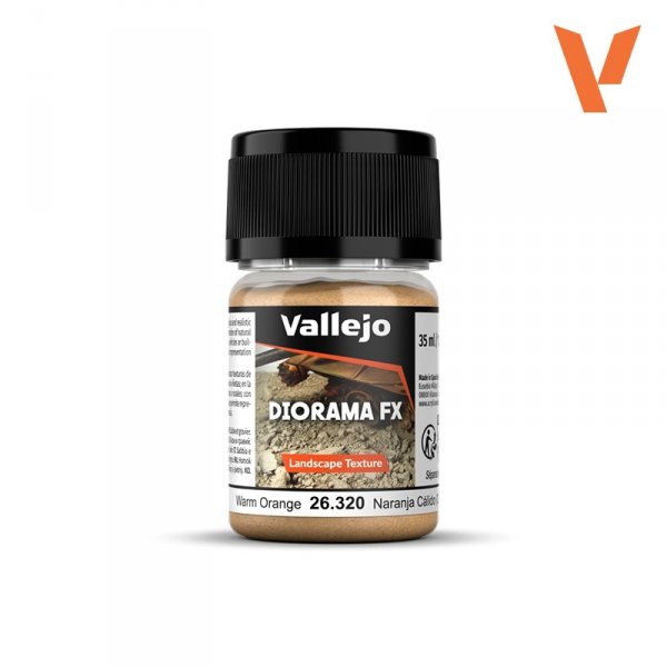 Vallejo 26321 Warm Orange 1-2 mm - Diorama FX Landscape Texture 35ml