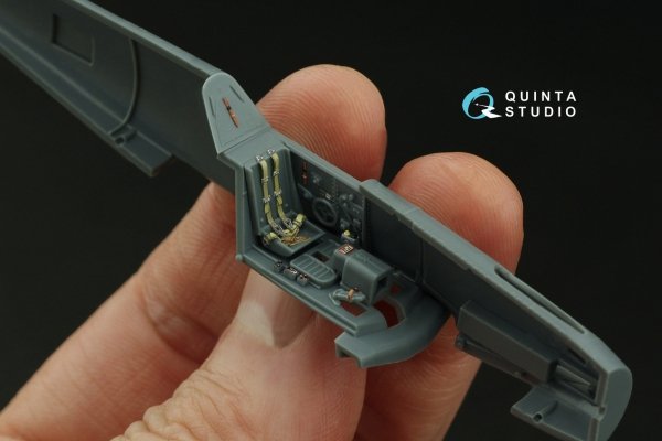 Quinta Studio QD72169 Bf 109G 3D-Printed coloured Interior on decal paper (Eduard) 1/72