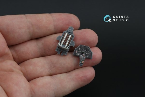 Quinta Studio QD48481 P-51B/C (Early) 3D-Printed coloured Interior on decal paper (Tamiya) 1/48