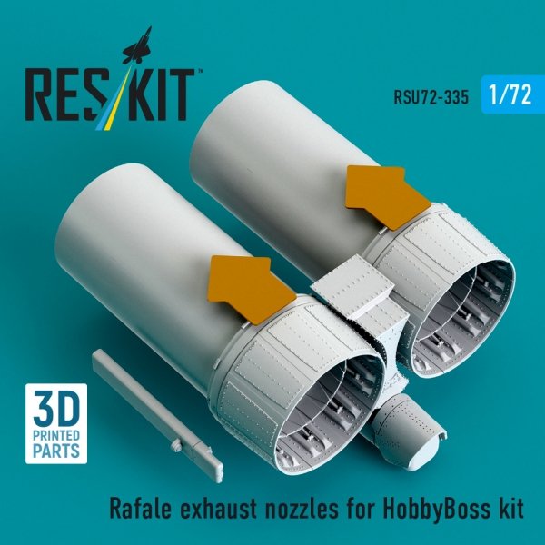 RESKIT RSU72-0335 Rafale exhaust nozzles for HobbyBoss kit (3D Printed) (1/72)