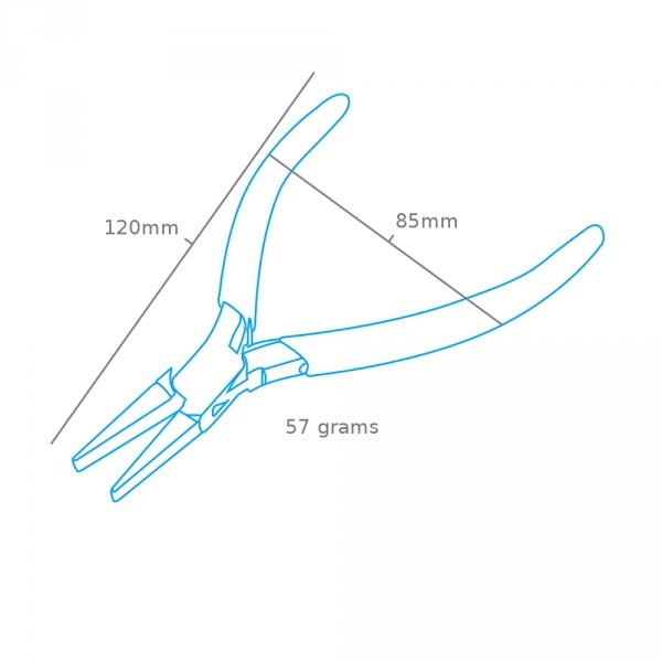 Modelcraft PPL1151 Box Joint Flat Nose Smooth Pliers (115mm)