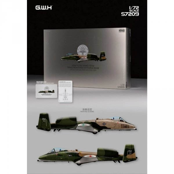 Great Wall Hobby S7209 A-10C Thunderbolt II 'USAF A-10C Demo Team Davis-Monthan Air Force Base 2021 1/72