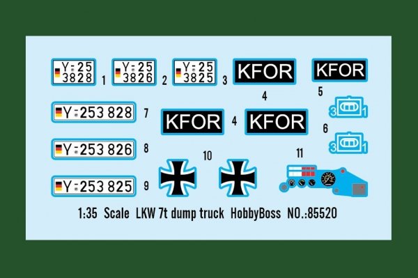 Hobby Boss 85520 LKW 7t dump truck 1/35
