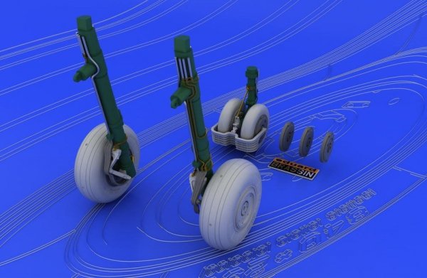 Eduard 648037 MiG-29 wheels 1/48 (Eduard, Academy)