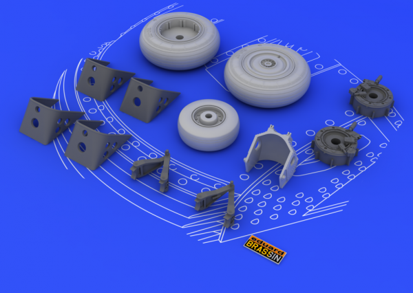 Eduard 648053 Su-27 wheels 1/48 (Academy)