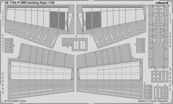 Eduard 481152 P-39N landing flaps ARMA HOBBY 1/48