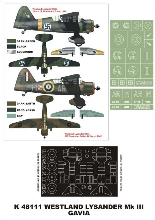 Montex K48111 Lysander III 1/48