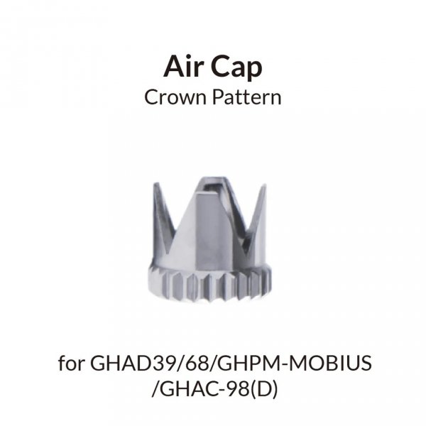 Gaahleri 40256 Crown Pattern Airbrush Air Cap for GHAD39/68/GHPM-MOBIUS/GHAC-98(D)