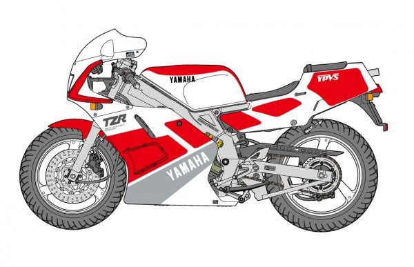 Hasegawa 21517-BK17 Yamaha TZR250 (3MA) (1989) 1/12