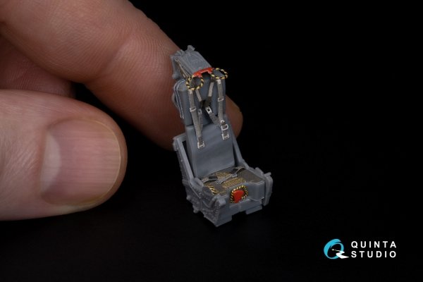 Quinta Studio QD+48448 F-4G early 3D-Printed &amp; coloured Interior on decal paper (Zoukei Mura SWS) (with 3D-printed resin parts) 1/48