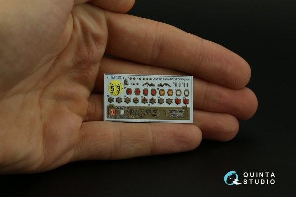 Quinta Studio QD35061 Dodge M37 3D-Printed &amp; coloured Interior on decal paper (Roden) 1/35