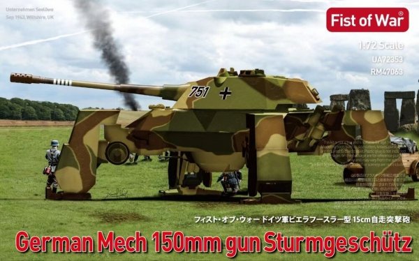 Modelcollect UA72353 German Mech 150mm Gun Sturmgeschütz 1/72