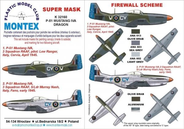 Montex K32160 P-51 MUSTANG IVA 1/32