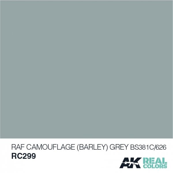 AK Interactive RC299 RAF CAMOUFLAGE (BARLEY) GREY BS381C/626 – 10ML