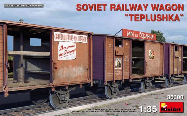 MiniArt 35300 SOVIET RAILWAY WAGON “TEPLUSHKA” 1/35