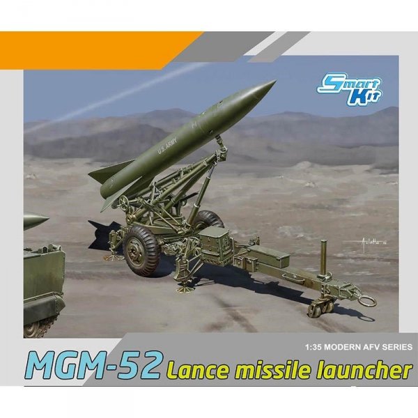 Dragon 3600 MGM-52 Lance missile with launcher 1/35