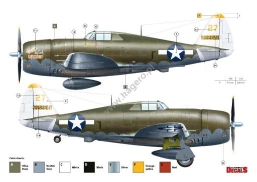 Kagero KD48006 Republic P-47 Thunderbolt D 1/48