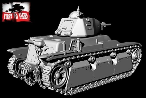 First To Fight PL119 - Francuski czołg lekki Renault R40 z armatą SA38 1/72