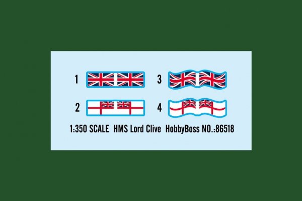 Hobby Boss 86518 HMS Lord Clive 1/350