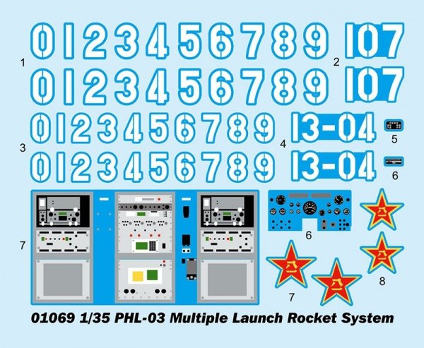 Trumpeter 01069 PHL-03 Multiple Launch Rocket System 1/35