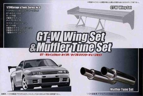 Fujimi 116631 GT-8 GT-W Wing Set &amp; Muffler Tune Set 1/24