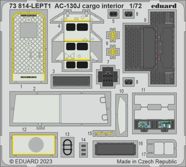 Eduard BIG72179 AC-130J PART II ZVEZDA 1/72