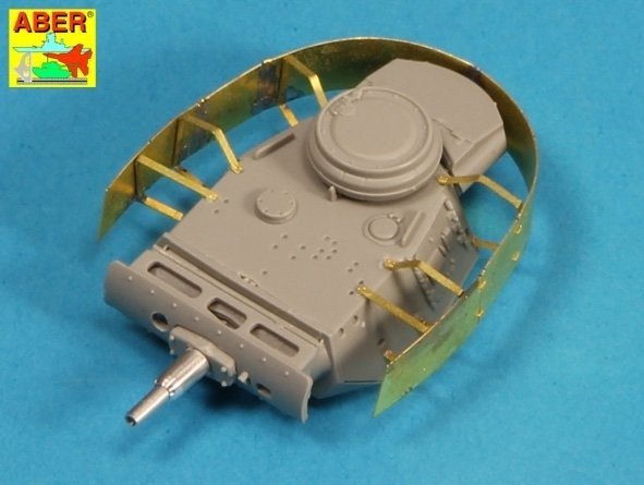 Aber 72A10 Osłony wieży do PzKpfw III / Turret skirts for PzKpfw III 1/72