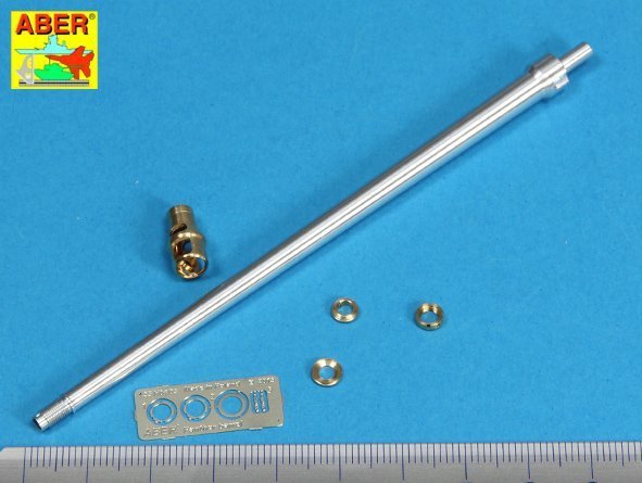 Aber 35L-036n German 7,5cmKwK42L/70 gun barrel with muzzle brake for Panther Ausf. G Late (1:35)