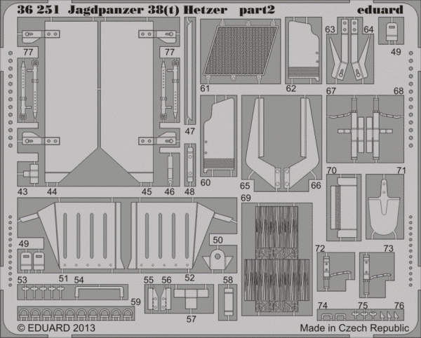 Eduard 36251 Jagdpanzer 38(t) Hetzer 1/35 Academy