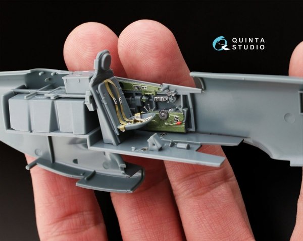 Quinta Studio QD48065 P-51D (Early) 3D-Printed &amp; coloured Interior on decal paper (for Eduard kit) 1/48