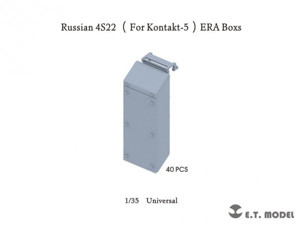 E.T. Model P35-306 Russian 4S22 (For Kontakt-5) ERA Boxs 40 PCS ( 3D Print ) 1/35