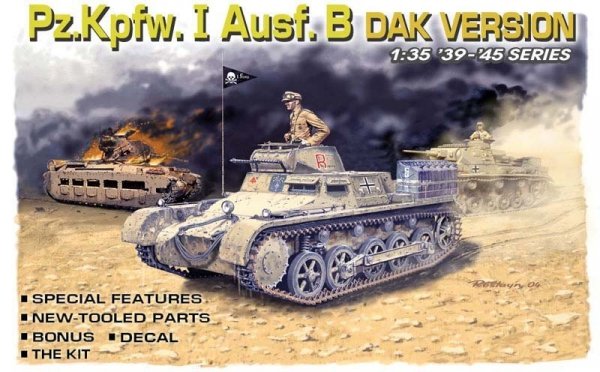 Dragon 6207 Pzkpfw. I Ausf. B, DAK Version (1:35)