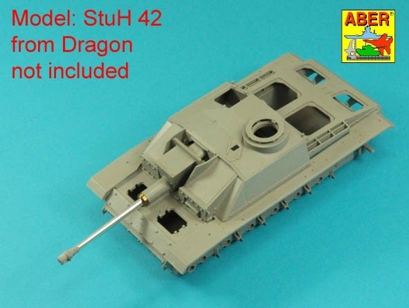 Aber 35l-336 Muzzle brake base barrel for German / lufa bez hamulca do StuG.III, Ausf.G &amp; SyuG.IV tank guns 1/35