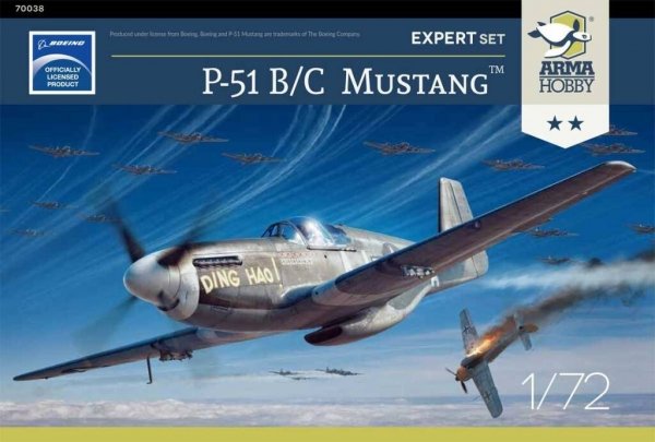 Arma Hobby 70038 P-51 B/C Mustang™ Expert Set 1/72
