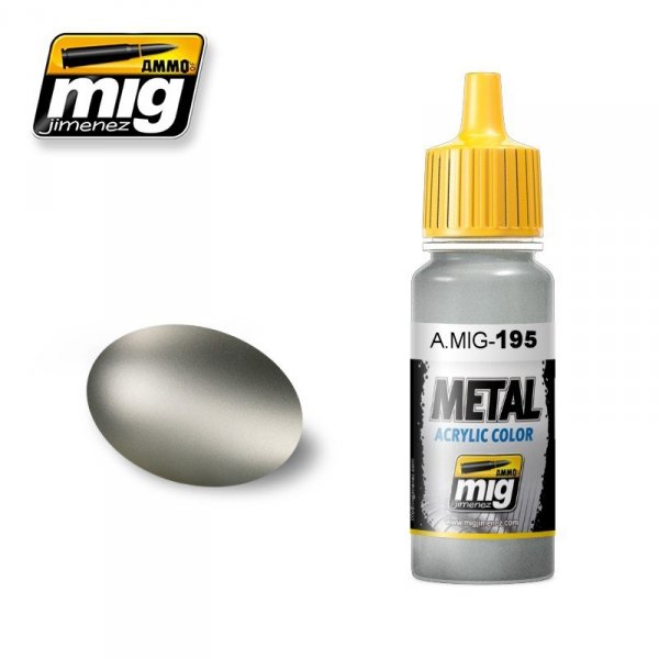 AMMO of Mig Jimenez 0195 SILVER 17ml