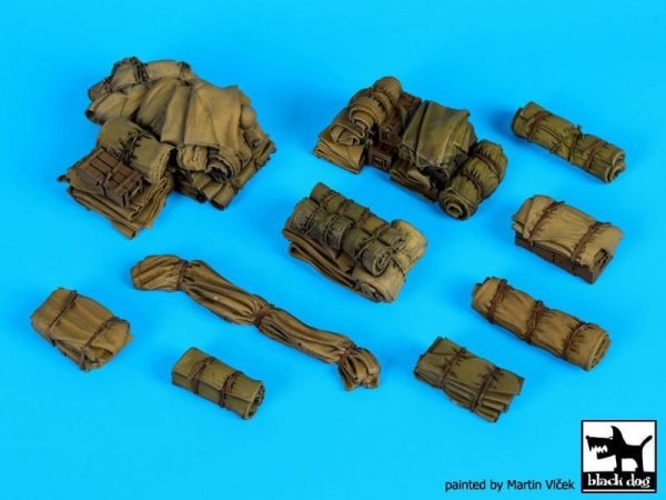 Black Dog T35141 Tentage+bedrols N 1/35